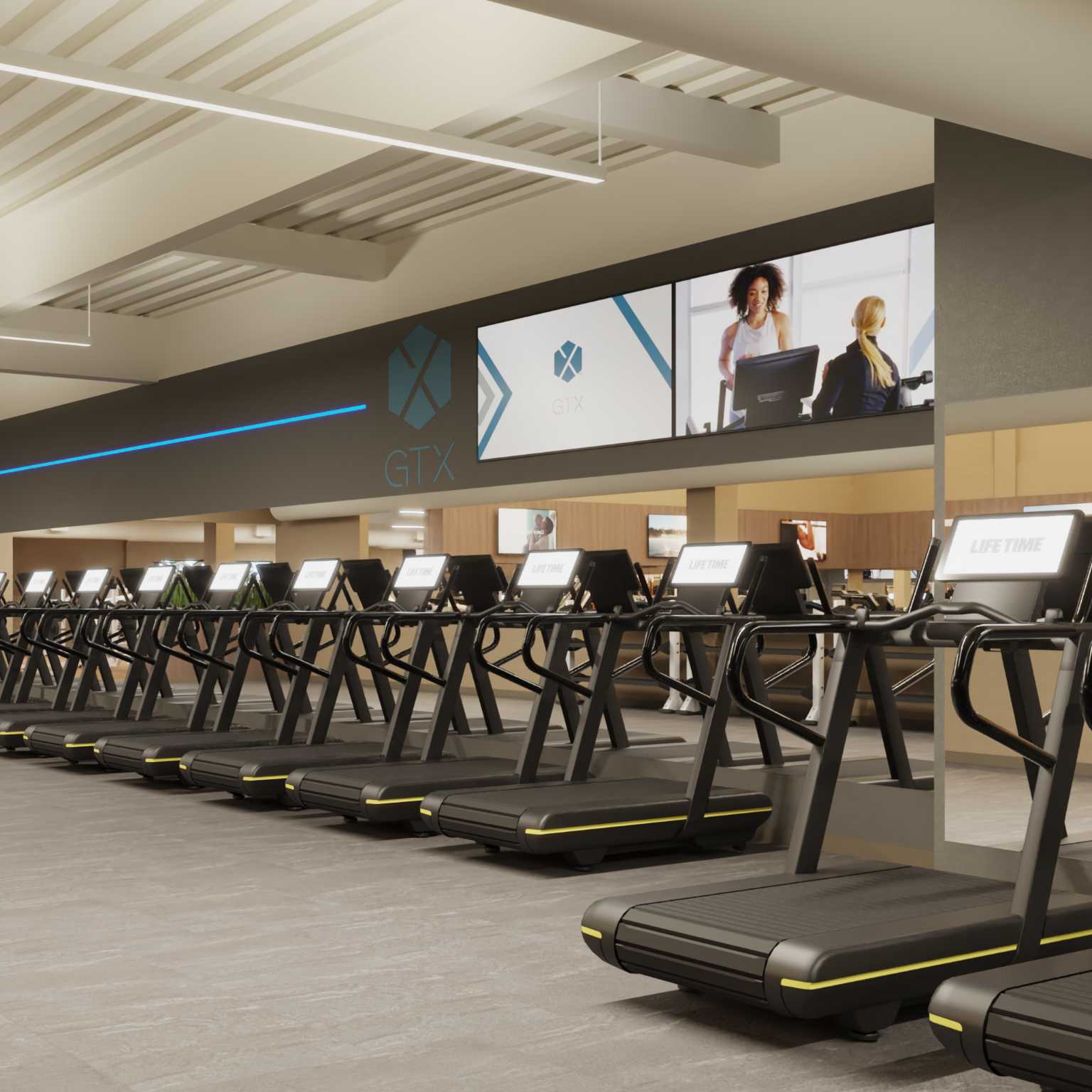 cardio room at Life Time Arden