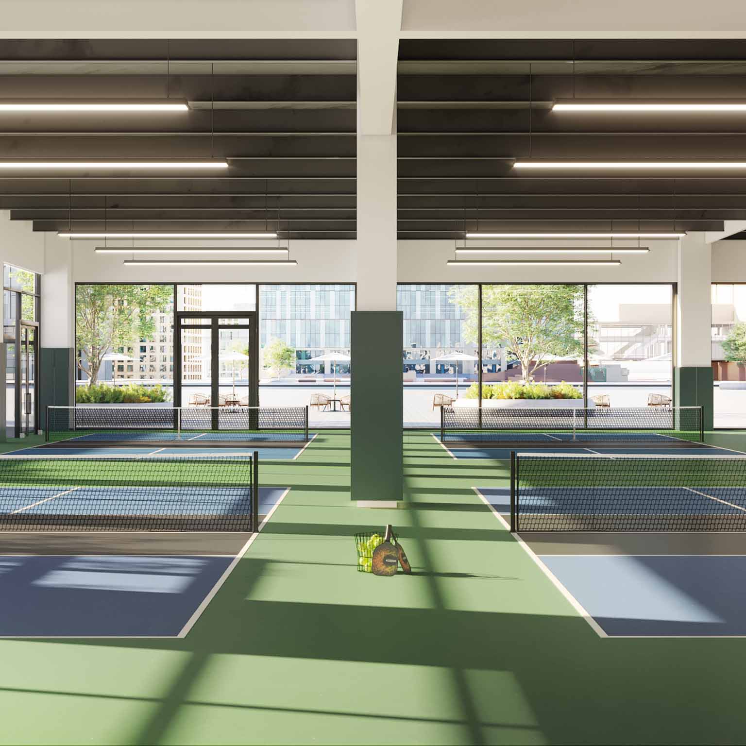 indoor pickleball court